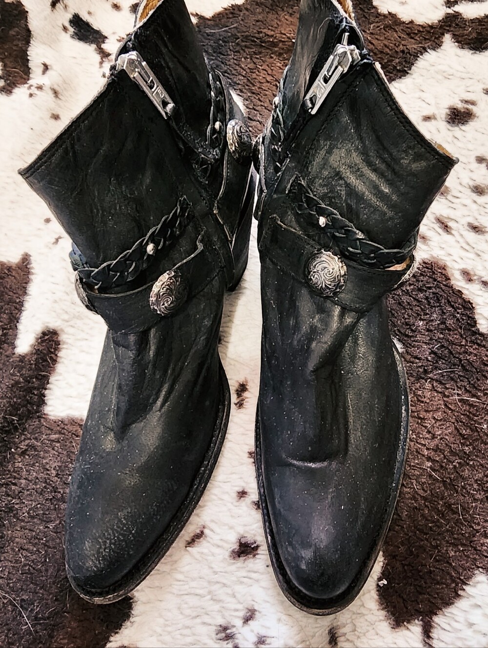 "IDYLLWIND" WOMEN'S ANKLE BOOTIES - BLACK SMOKE